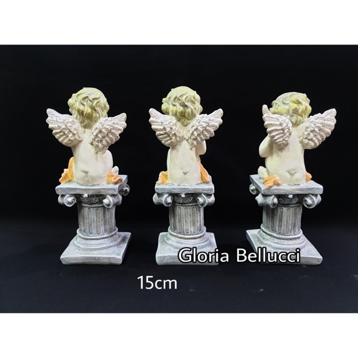 patung- patung pajangan angel 3 pilar malaikat -patung.