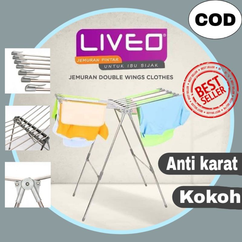 JEMURAN BAJU LIPAT JEMURAN LIPAT JEMURAN HANDUK JEMURAN MINIMALIS JEMURAN STAINLESS STEEL LIPAT