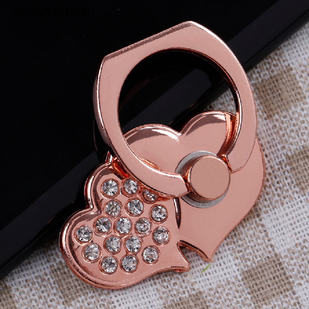 Adawnshbhyu Heart grip ring stand holder Untuk Semua Handphone Hp tablet 360jari