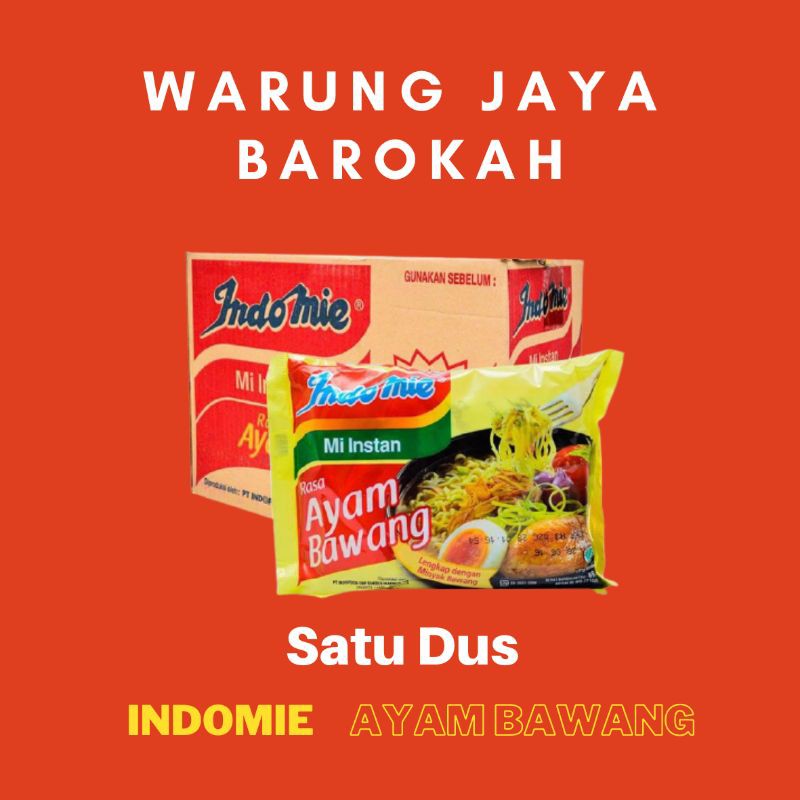 

SATU DUS/KARTON/INDOMIE AYAM BAWANG/INSTAN/MURAH/HEMAT/GROSIR