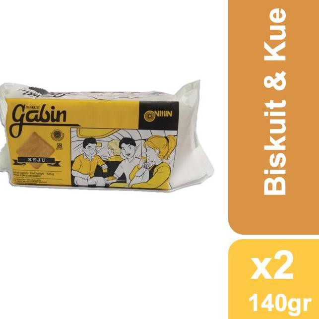 

OT Nissin Gabin Cheese 140 gr x 2 pcs✩ (Terlaris)
