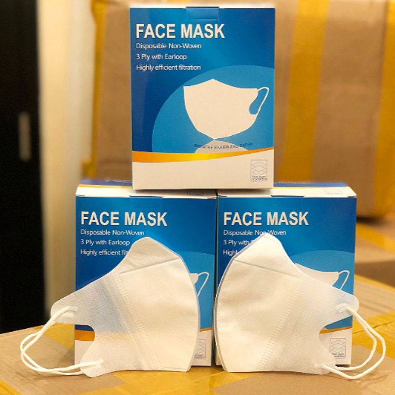 Masker Duckbill isi 50 1 box Dukbil dewasa dan anak gambar 3D premium