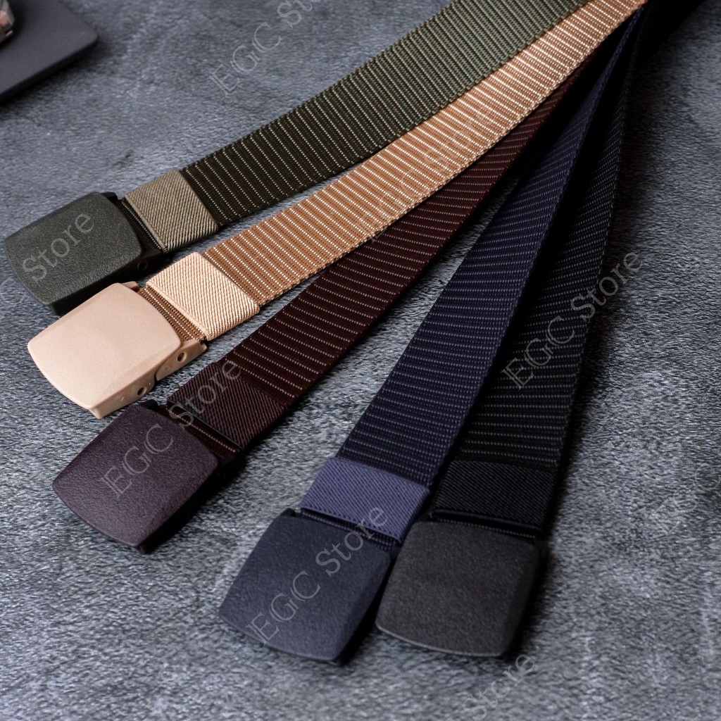 PROMO BEST SELLER !! IKAT PINGGANG PRIA CANVAS TACTICAL MEN BELT ANTI METAL DETECTOR - MC-NL-40