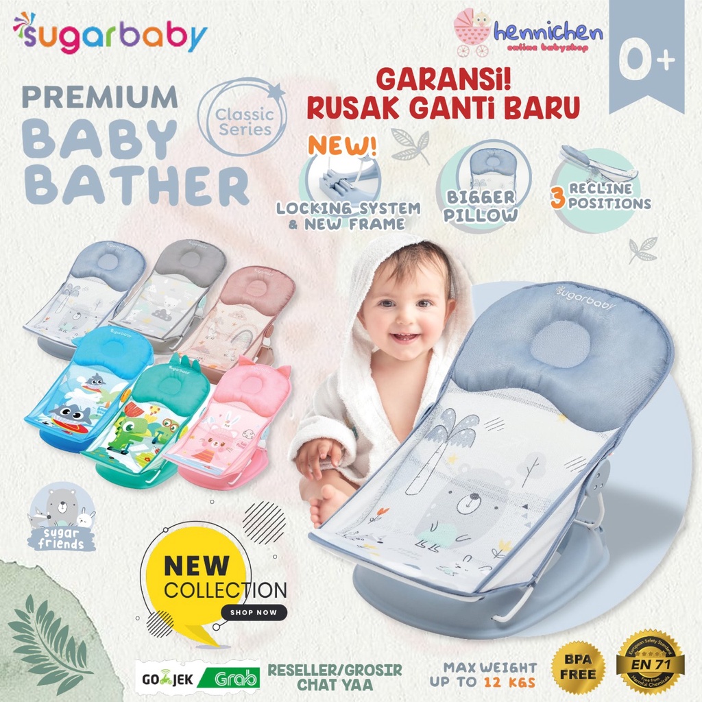 Sugar Baby Baby Bather Tempat Mandi Bayi / Spacebaby / snuggle Smartstart Mastela Baby Bather 2in1