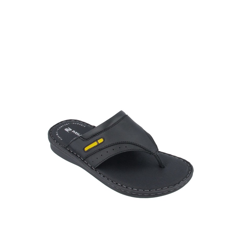 SANDAL JEPIT PAKALOLO PRIA ORIGINAL CASUAL KULIT ASLI HITAM PB11