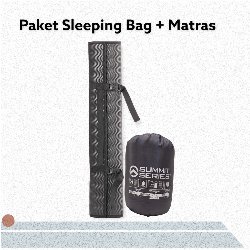 Paket Hemat Sleeping Bag Polar Bulu dan Matras