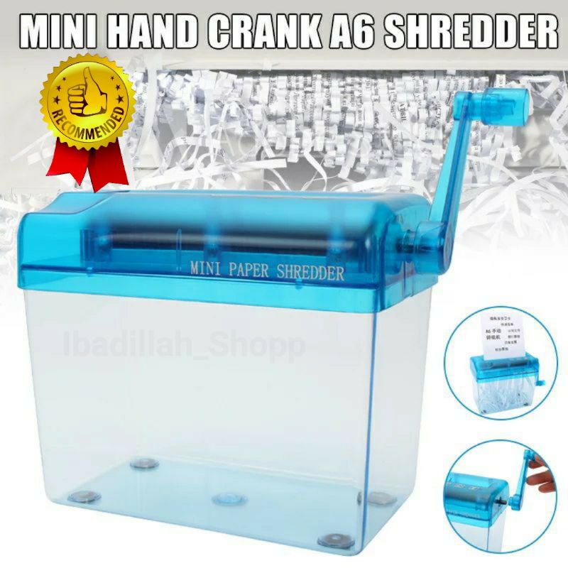 

Penghancur Kertas Manual CD Card Paper Shredder - SZ-123