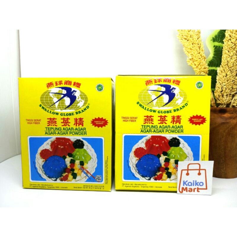 

Agar Agar Swallow Globe 1 Box