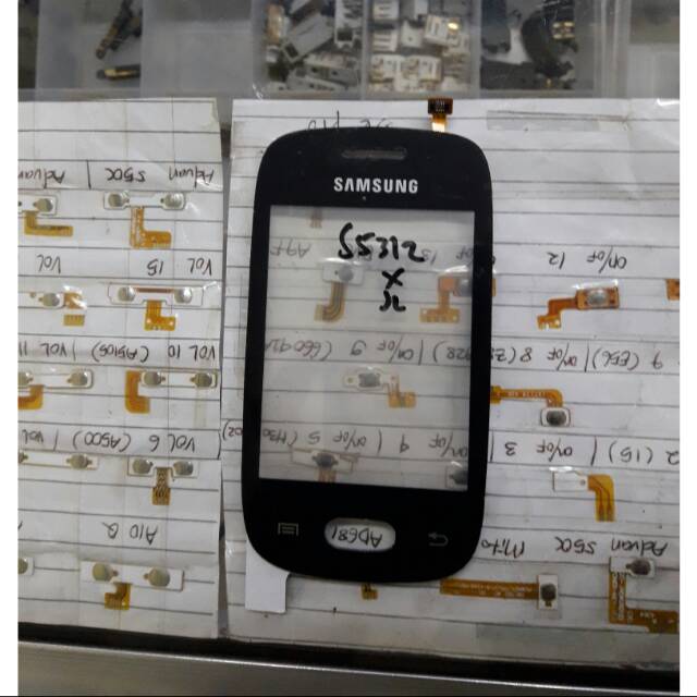 TOUCHSCREEN SAMSUNG S5312 HITAM TOUCHSCREEN SAMSUNG S5310 HITAM  LAYAR SENTUH SAMSUNG S5310 HITAM