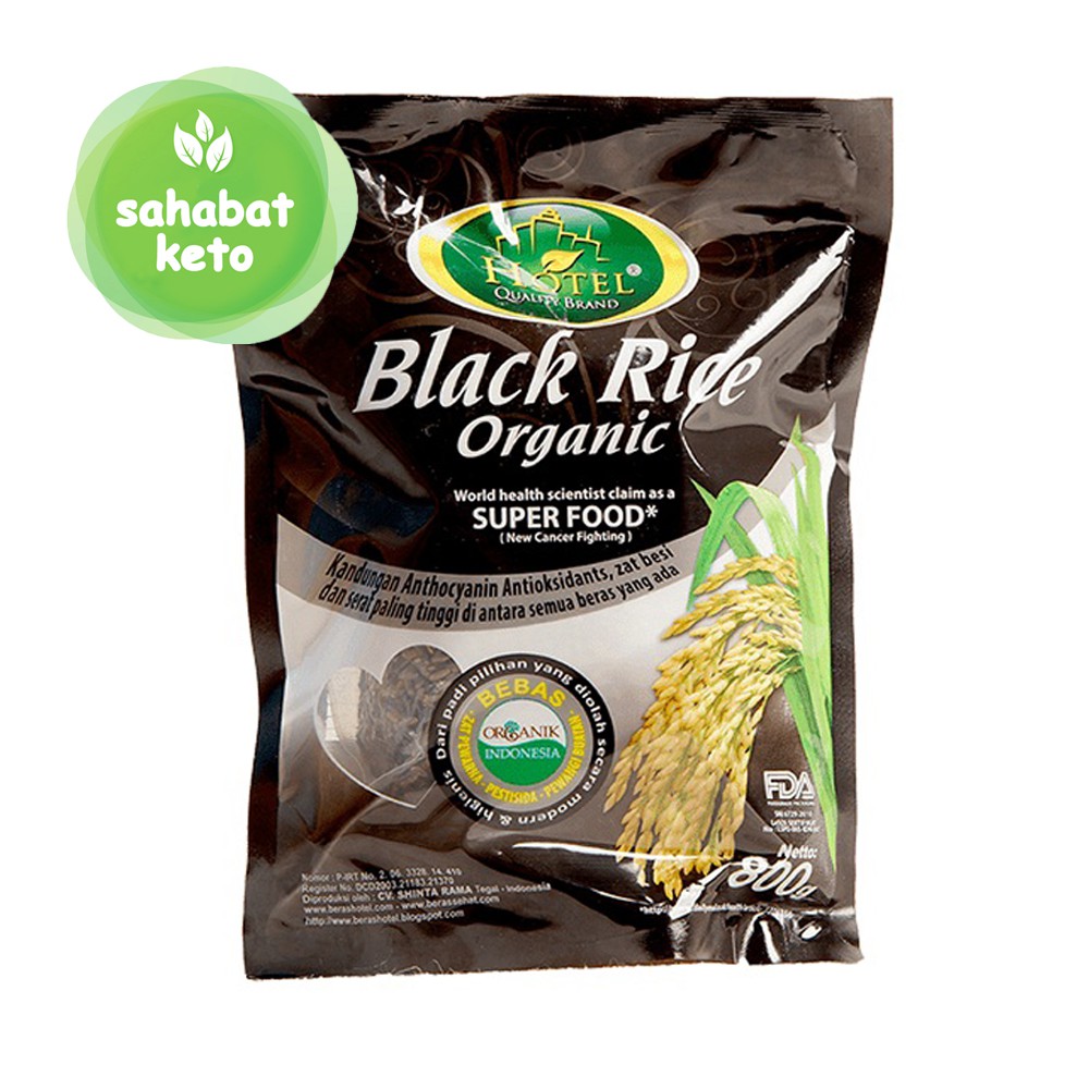 

Beras hotel black organic 800gr