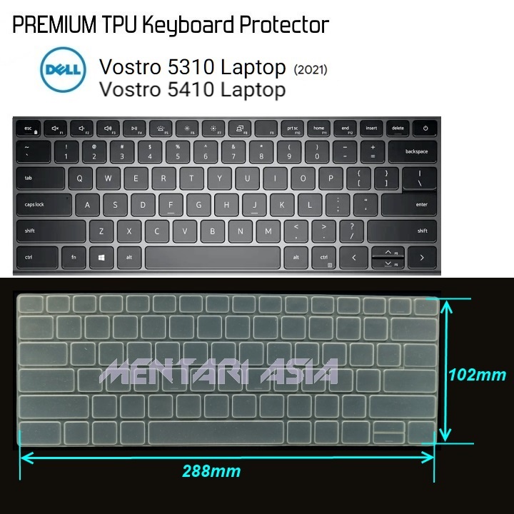 Keyboard Protector DELL Vostro 13 5310 5410 - PREMIUM TPU CLEAR