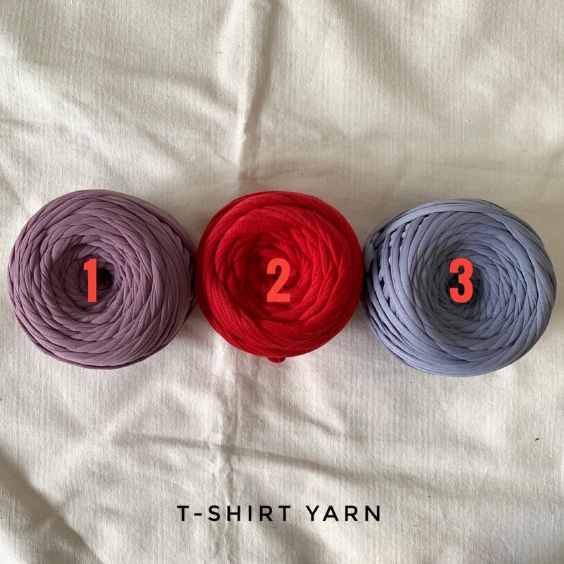 Tshirt Yarn / Benang Rajut Kaos / Crochet Yarn / Tyarn