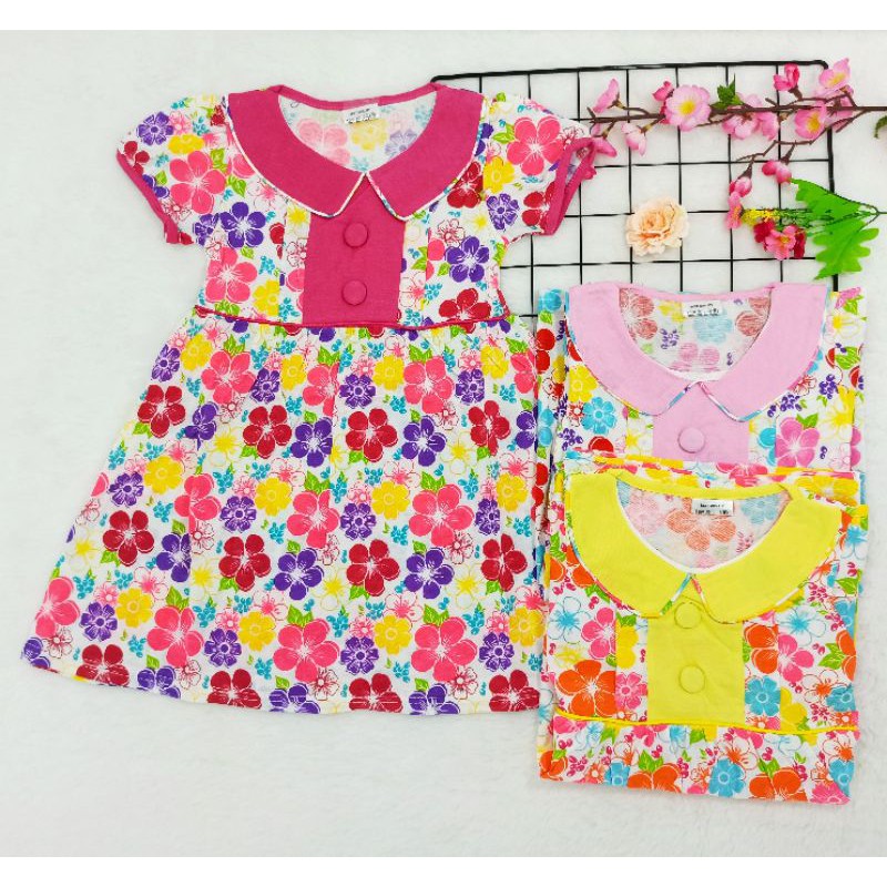 [Ss-1050] Dress Anak Perempuan, Pakaian Anak Cewek, Baju Anak Lucu