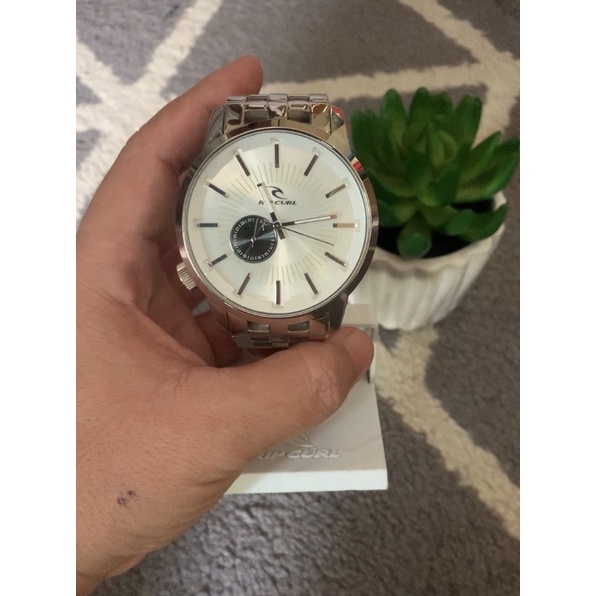 Jam tangan ripcurl A2227 silver white