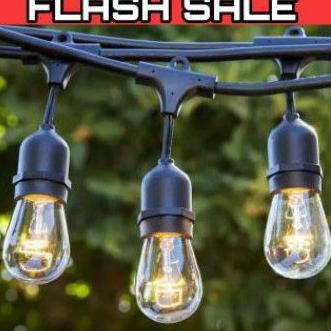 Terbaru.. Kabel gantung outdoor indoor 10 meter kabel fitting lampu cafe gantung filamen 10m lampu t