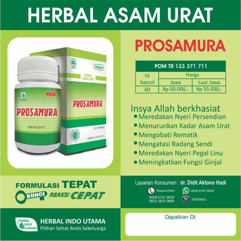 PROSAMURA - Herbal Asam urat - nyeri sendi