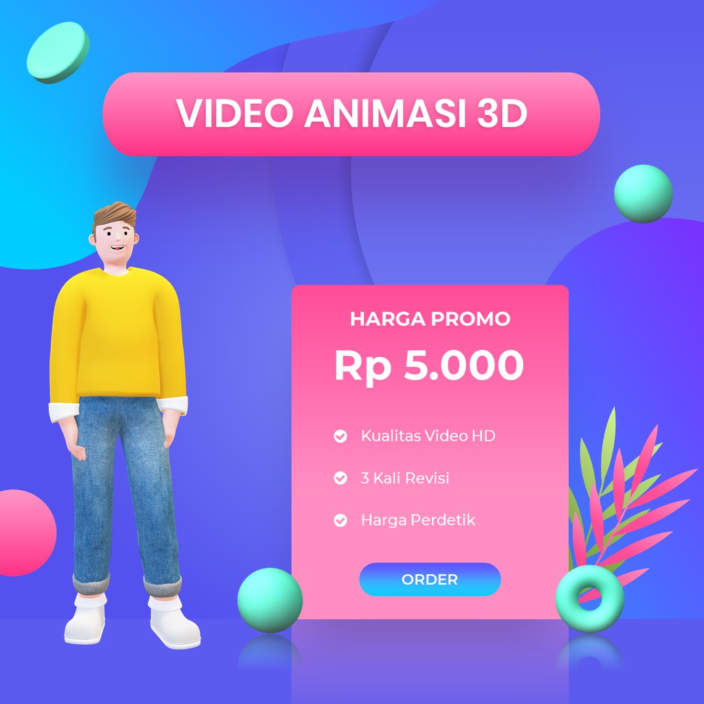 JASA VIDEO ANIMASI 3D PROFESIONAL