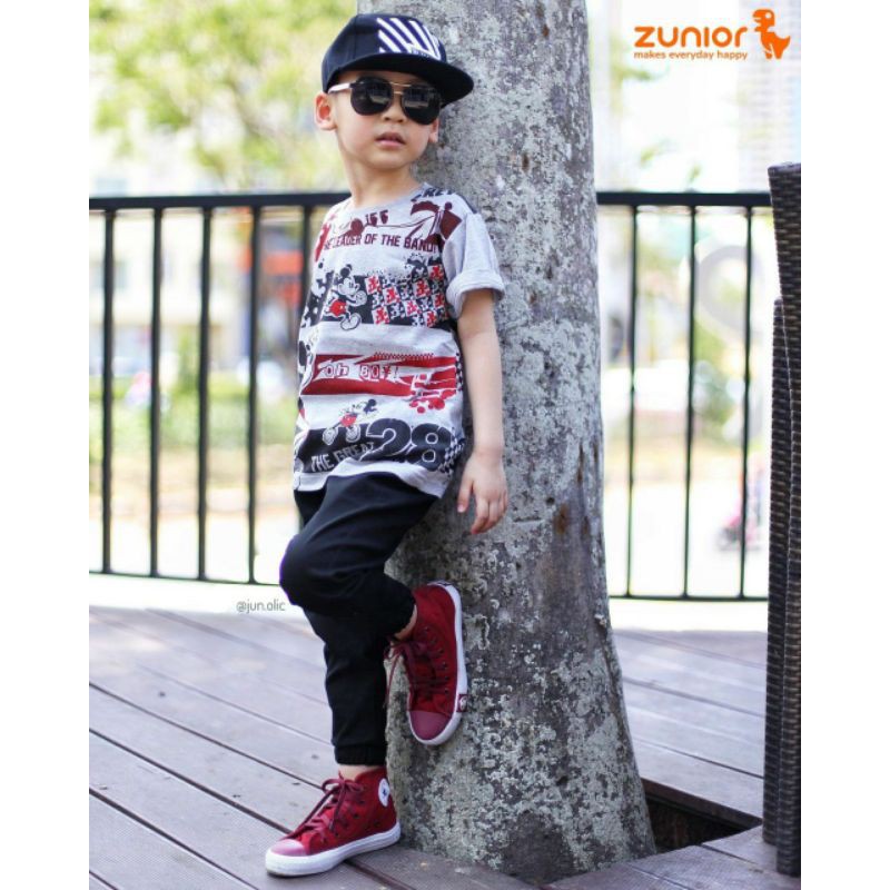 Jogger Anak Premium Zunior Hitam 1-12 Tahun