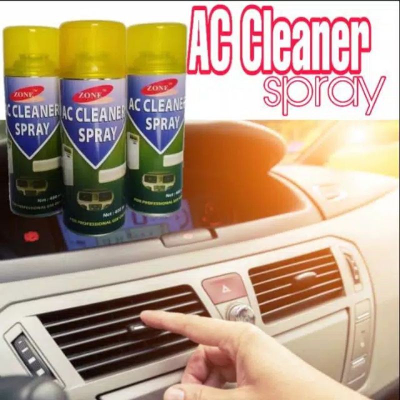 Ac cleaner zone 400 mili original pembersin ac mobil dan ac rumah, pewangi ac, disinfectan