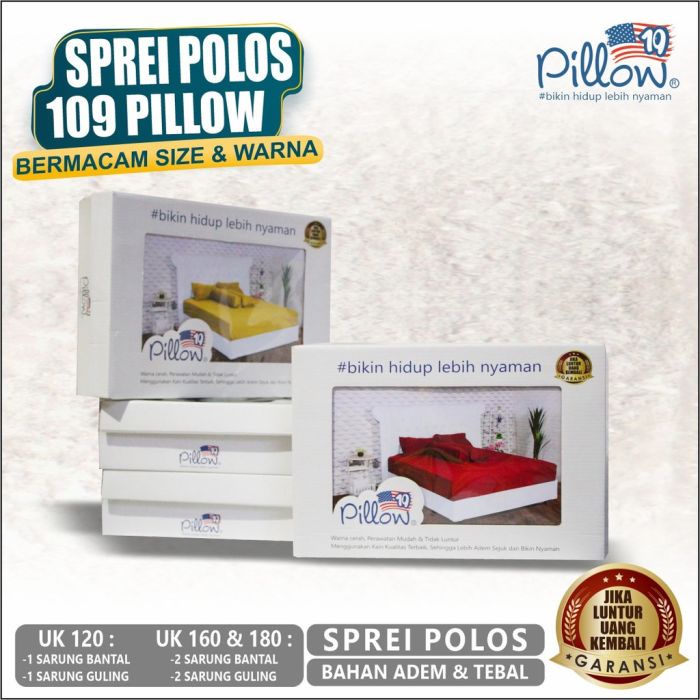 ⭐⭐⭐⭐⭐  SPREI ECER POLOS DISPERSE 109 PILLOW - UK 120 X 200 / 160 X 200 / 180 X 200ASLI QRCODE