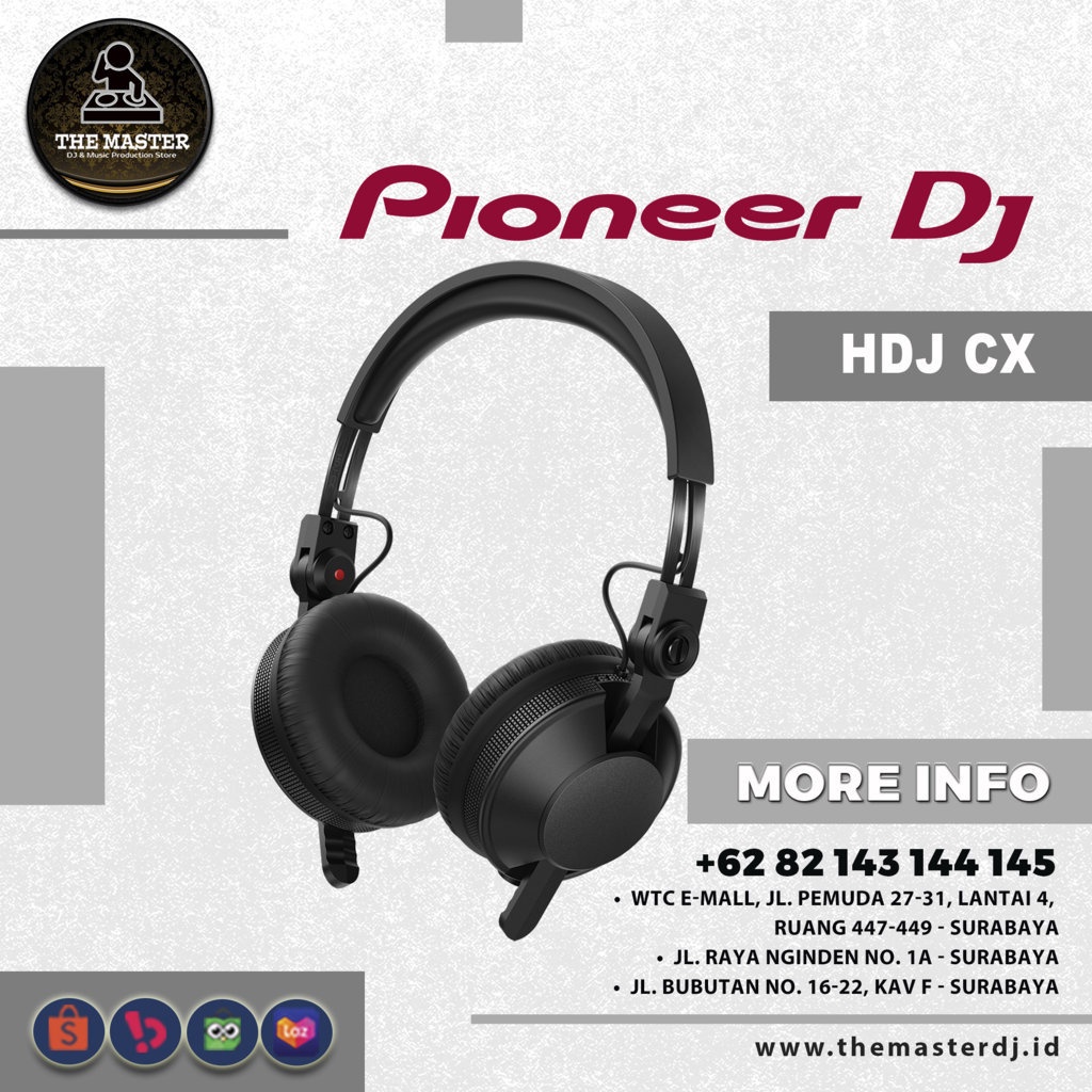 Jual [Ready Stock] Pioneer DJ HDJ CX | HDJ-CX Professional on-ear DJ