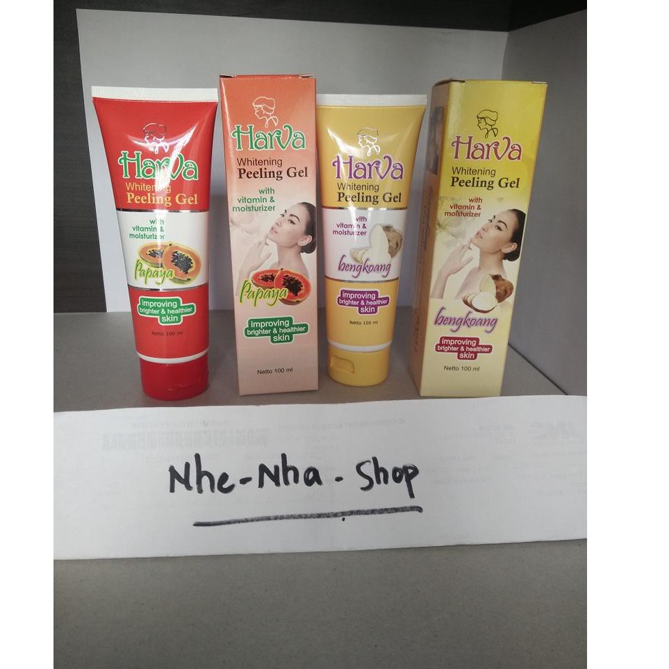 ♤87478✼ Peeling Gel Harva 100ml Papaya & Bengkoang ♟