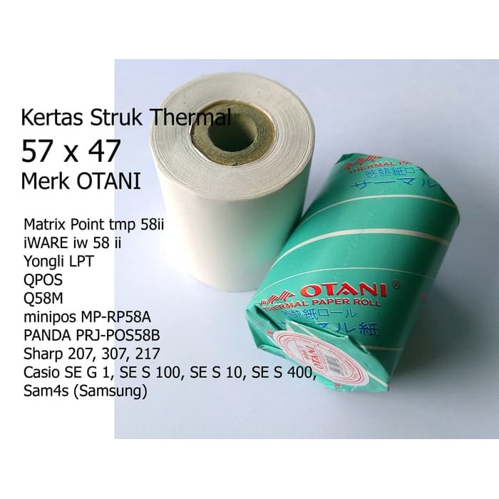 KERTAS THERMAL CORE 100/DUS (57 x 47) BLUE PRINT