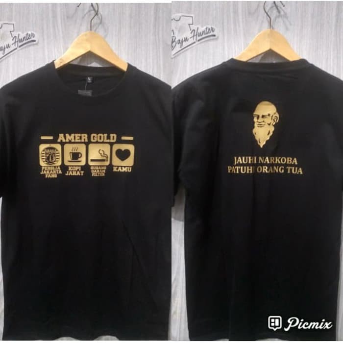T-SHIRT PERSIJA JAKARTA AMER GOLD