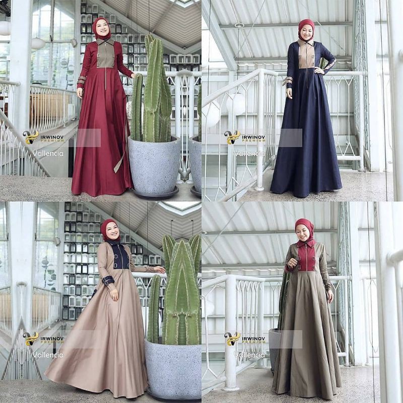 ORIGINAL Valencia Dress by Irwinov Premium - Gamis Casual Realpic