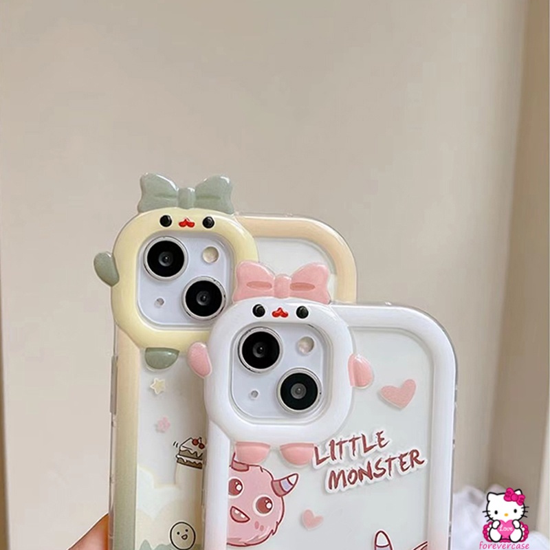 Soft Case Desain Kartun Monster Dinosaurus 3D Untuk IPhone 6 6S 7 8 Plus XR 13 11 12 Pro MaxX XS MAX SE 2020