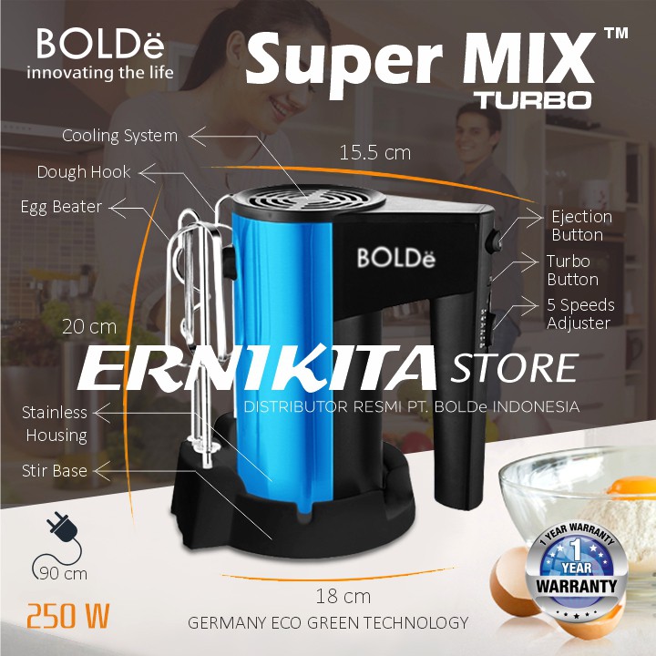 BOLDe SUPER MIX - New Design Electric Hand Mixer