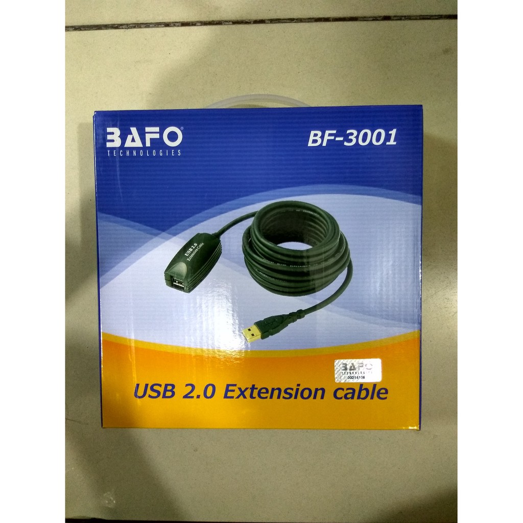 BAFO USB 2.0 AKTIVE EXTENSION CABLE 10mtr BF-3001