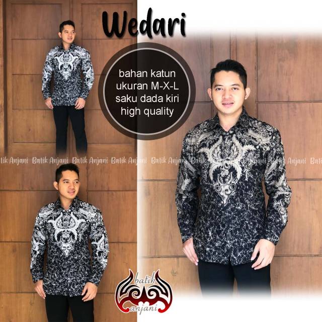 Kemeja batik pria wedari