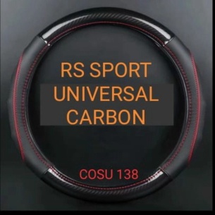 Sarung Cover Stir Carbon RS Sport Kulit Hrv Brio Brv Jazz Mobilio dll - Hitam Berkualitas