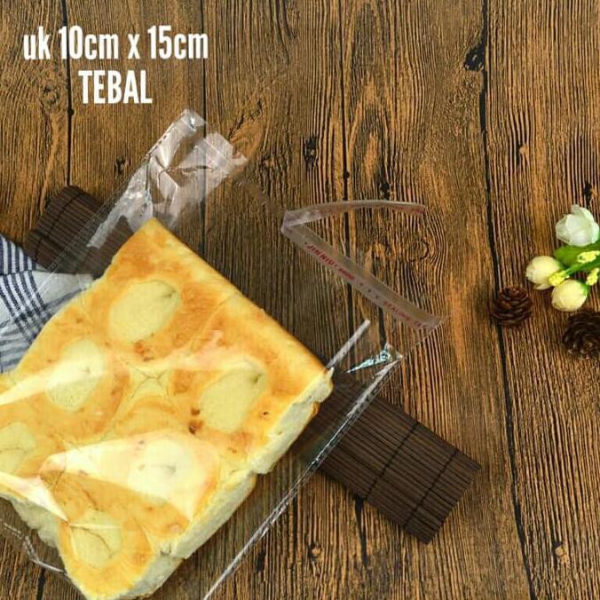 

plastik bungkus roti, cookies & acessories uk 10cm x 15cm (100 lbr) BERKUALITAS