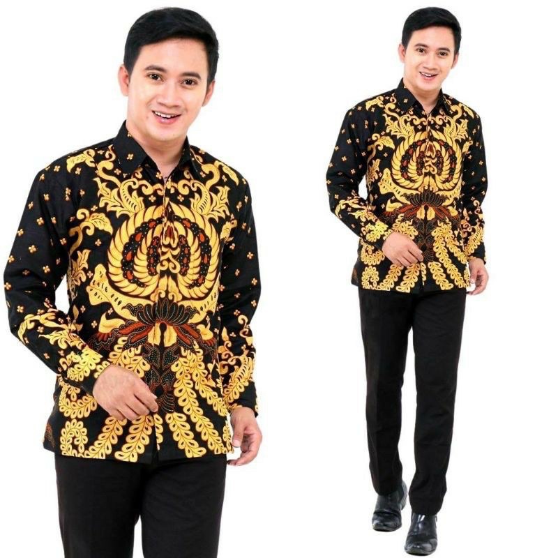 Couple Keluarga • Sarimbit Batik • TERLENGKAP • TERBARU • MOTIF GURITA KUNING