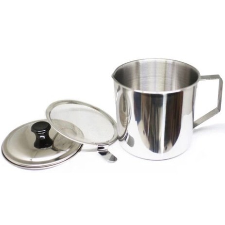 Wadah Saringan Minyak Goreng Anti Karat Premium | Stainless Steel Kitchen Oil Pot stainless