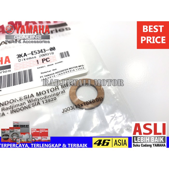 RING PAKING BAUT OLI RX KING ASLI ORIGINAL YAMAHA 3KAE534300 aad253