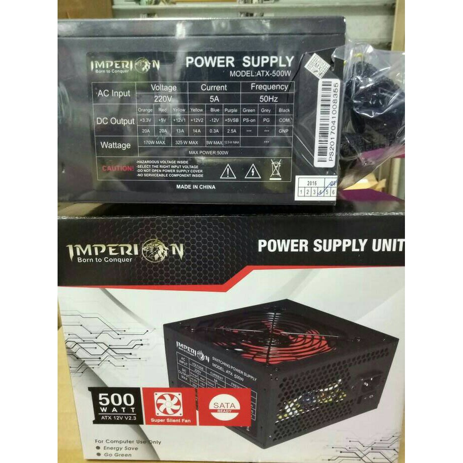 Power Supply 500W Imperion ATX 500WATT