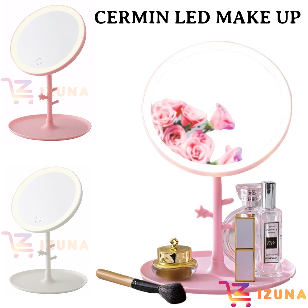 [IZUNA] LAMPU LED MIRROR CERMIN MAKE UP / LAMPU LED RIAS WAJAH / CERMIN MAKE UP MEJA