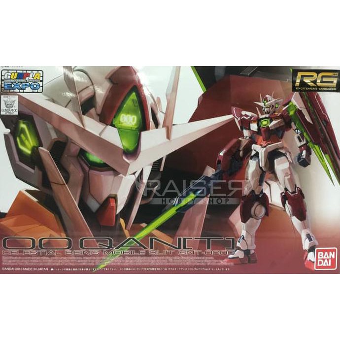 BARANG BERKUALITAS  RG OO QanT / OO Qant Trans-Am Clear (Gunpla Expo)