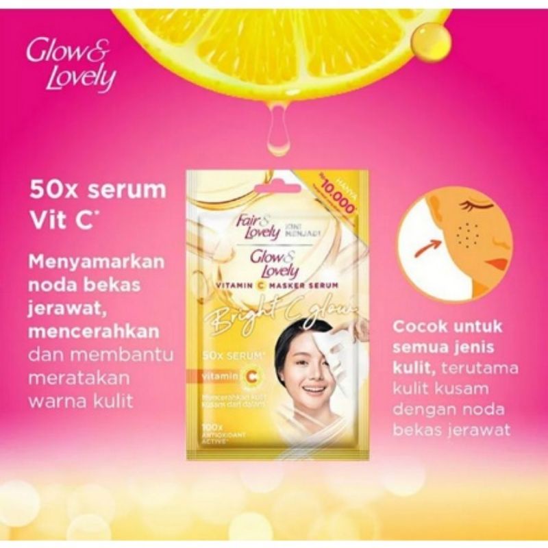 Fair &amp; Lovely Vitamin C Serum Sheet Mask 20gr