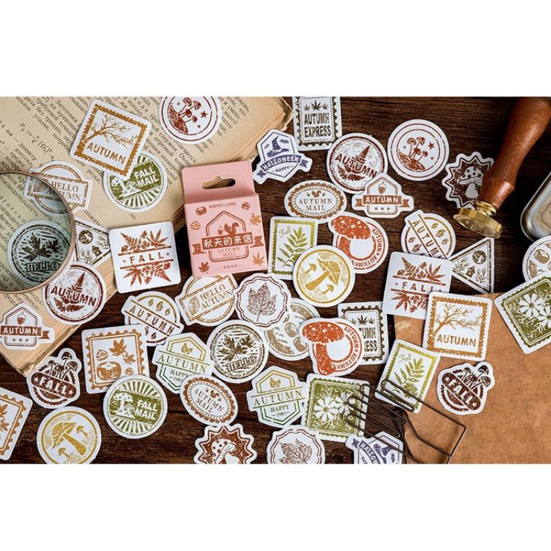 

[TO YOU] 46 PCS Autumn Mail Collection Aesthetic Stickers