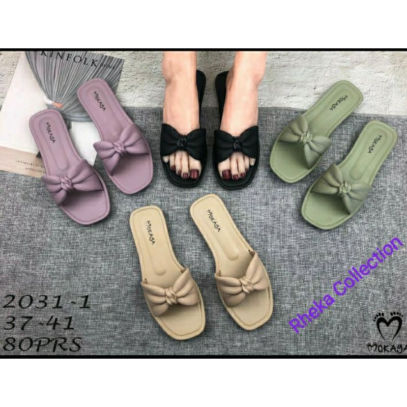 Sandal wanita Mokaya pita kepang