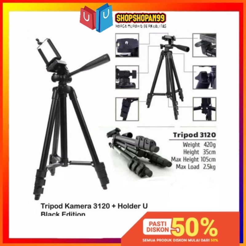 TRIPOD 3120 BLACK ORIGINAL 1 METER FREE HOLDER U &amp; TAS