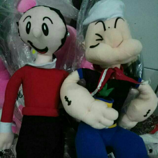 Boneka Popeye & olive pabrikan