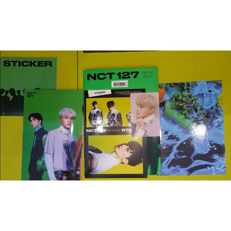 ALBUM NCT 127 STICKY FULLSET UNSEALED PC JUNGWOO STICKER MARK