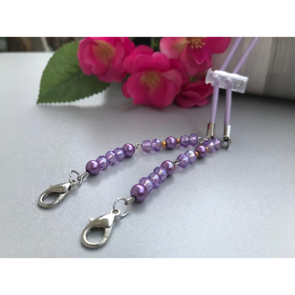 Kalung Masker - Kalung Masker Hijab 2in1 - Strap Masker 2in1 - Necklace