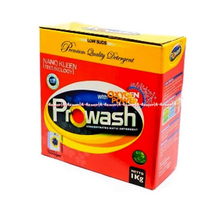 Prowash Concentrated Matic Detergent 1 Kg Sabun Cuci Bubuk Mesin Cuci Bukaan Depan Pro Wash Powder Detergen Bubuk 1 kg