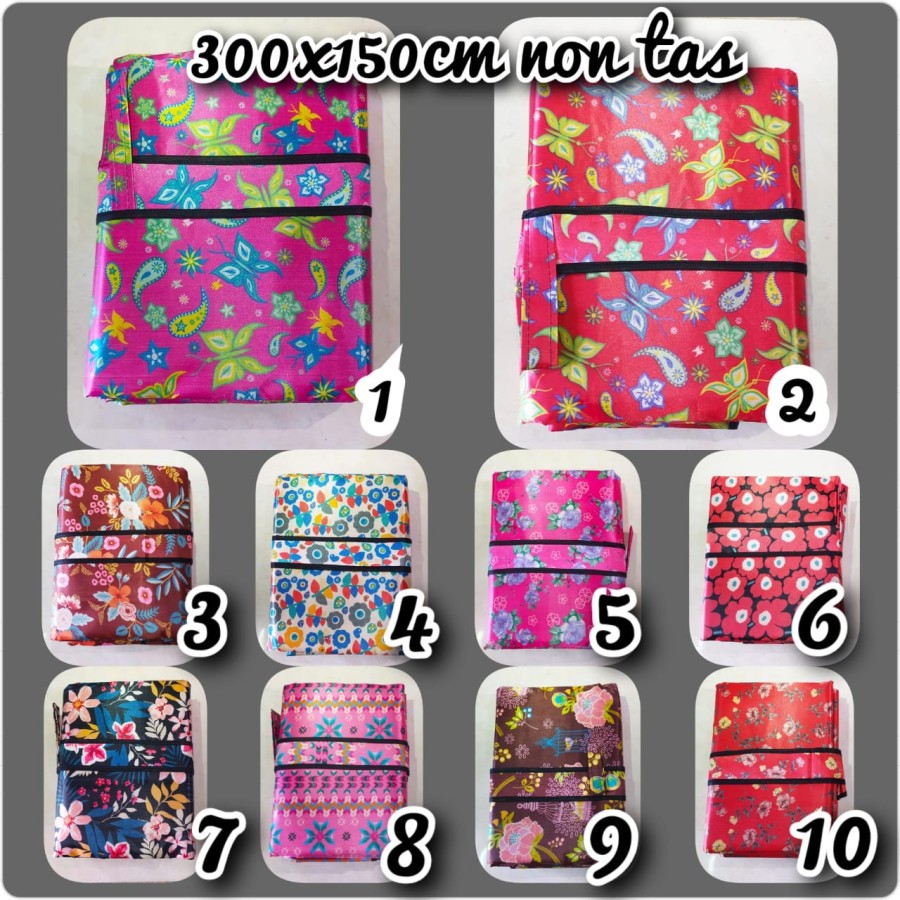 HS Tikar Lipat Tikar Piknik Microsatin Super Jumbo 3 M